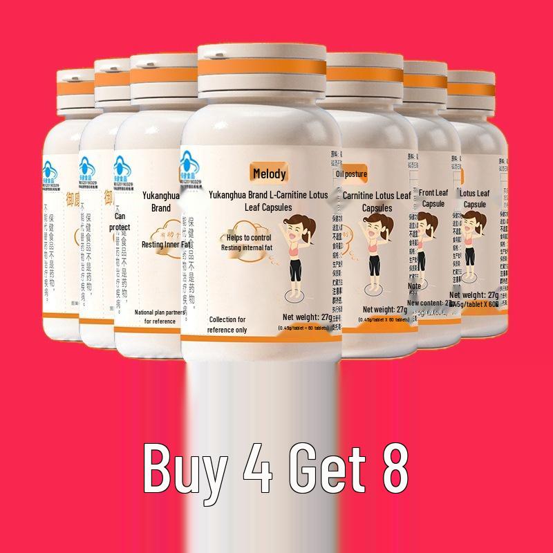 Appetite Suppressant Pills: Blue Hat L-Carnitine & Lotus Leaf for 4-6 Hours of Satiety