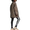 Adidas Originals Fashion Quilted Mid-Length Stand Collar Long Sleeve Jacket Women Jacket Shadow-Olive IW5863