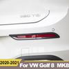 For Volkawagen VW Golf 8 MK8 2022 ABS Car Rear Fog Light Cover Trim Tail Foglight Lamp Frame Sticker Accessories