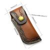 Pocket Knife Sheath Handmade Pouches Leathers Knife Holsters Folding Knife Holder Outdoor Carry Sheath Tool Easy To Use