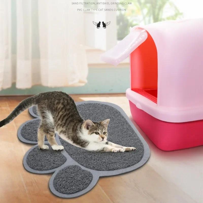 Waterproof Cat Litter Layer Pet Mat High Resilience Fiber Small Dog Bed Pad Trapping Box Pet Product Toilet Mat Cats Accessories