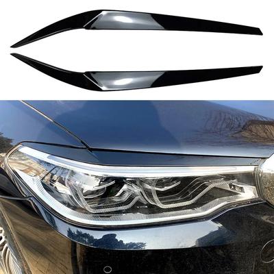 Пластиковые накладки-реснички на фары, подходящие для BMW 5 серии G30 G31 G38 F90 M5 525I 530I 540I 2017-2025
