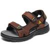 Summer Men's Leather Outdoor Sport Sandals Casual Non-Slip Beach Sandals