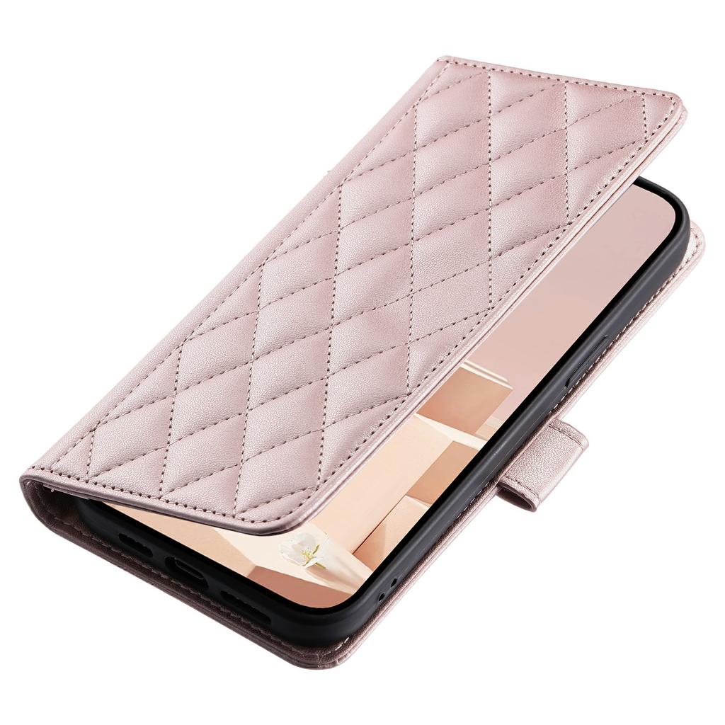 For Oppo Find X8 5G Wallet Case Rhombus Grid PU Leather Phone Cover