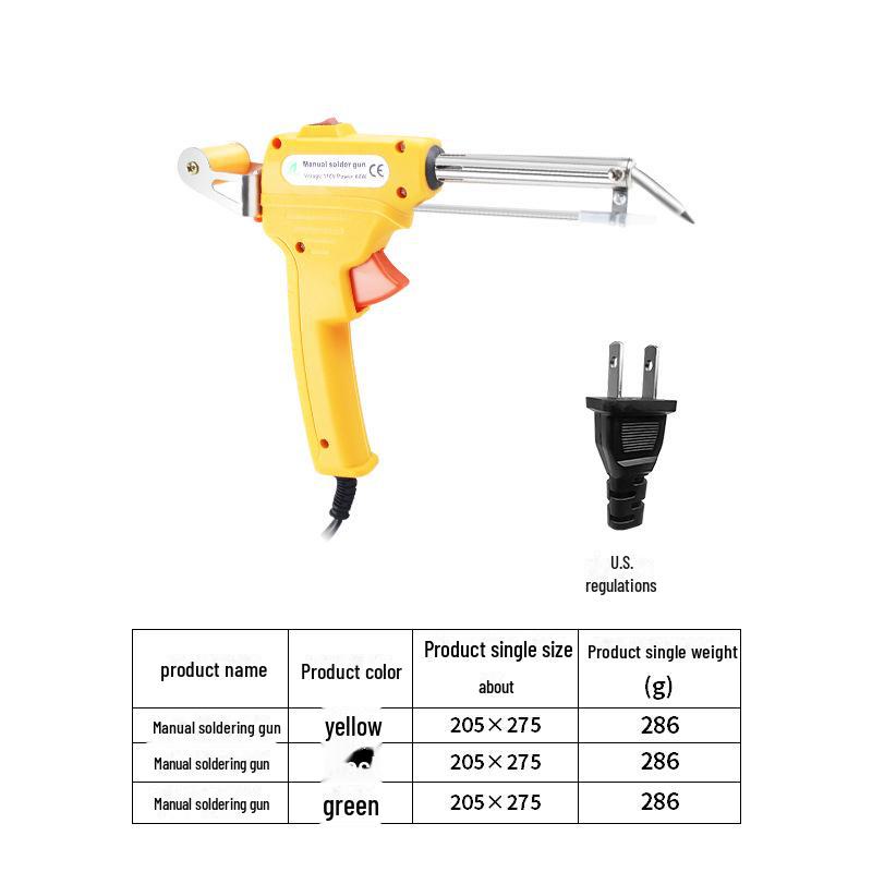 Паяльник с внешним нагревом мощностью 60 Вт для ремонта печатных плат и светодиодных лент