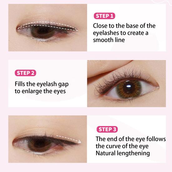 Yousheng Eye Liner Not Smudge Long-lasting Waterproof Non-fading High Pigmented Eye Makeup Sweatproof Fast Dry Smooth Eye Liner Pencil Beauty Products
