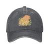 Capybara with daisy flowers Sun Baseball Cap  yk Cute UnisexTeens Washed Hats Breathable Custom DIY Baseball Caps Gift Idea