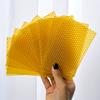10PCS Beeswax Flakes DIY Candle Handrolled Honeycomb Design Candles Smokeless Wax Candle for Party Dating Home Dinner Table Deco