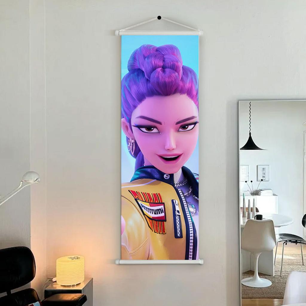 Group Hanging Painting Film And Television Animation Peripheral Poster Scroll Painting Indoor Bedroom Decoration Painting