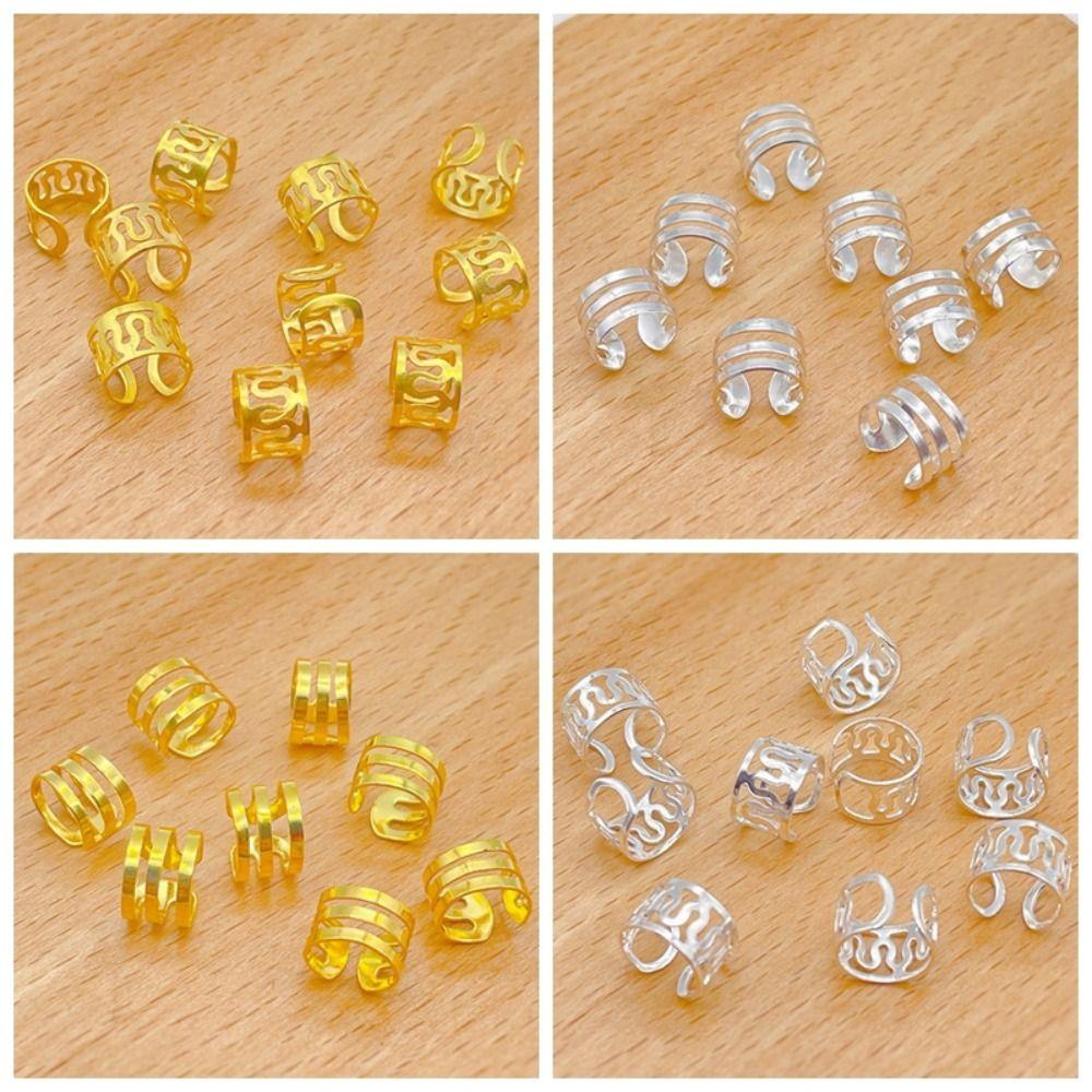 50 шт. Очаровательные трубочки для косичек из золота, кольца для волос, заколки для волос, дреды, бусины в африканском стиле