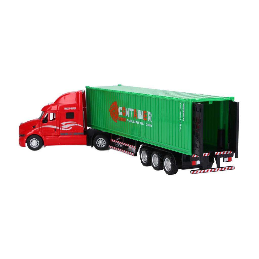 Container Truck Model 1:48 Vivid Exquisite Beautiful Decorative Toy Ornament for Above 3 Years