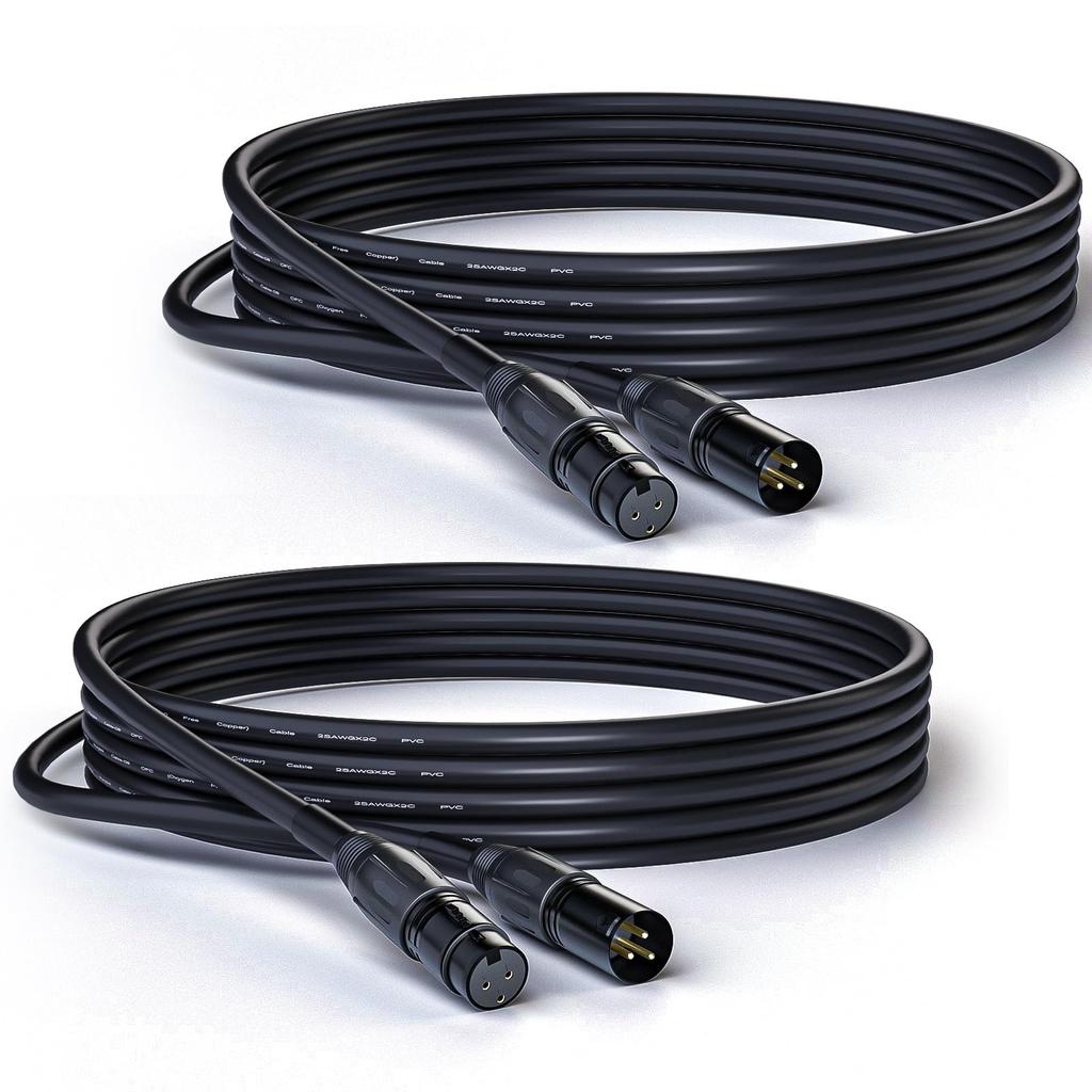 Mukjipa XLR Cable Microphone Cable Male To Female Compatible with Recording Devices Such As AV Uses Canon Cable OFC Cable Microphones, Amplifiers,