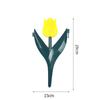 10pcs Gardening Landscaping Tulip Flower Garden Fence Plastic Flower Bed Fence Garden Fence  Outdoor