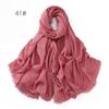 High-Quality Cotton Linen Gauze Scarf: Breathable, Encrypted Sunscreen, Four-Circle Fringe Shawl, Women's Malay Head Scarf