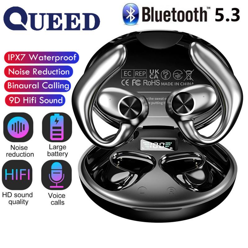 Высококачественная Bluetooth-гарнитура с беспроводным движением, работающая без уха, безболезненное длительное время автономной работы, гарнитура с подвесным ухом и отменой наушников