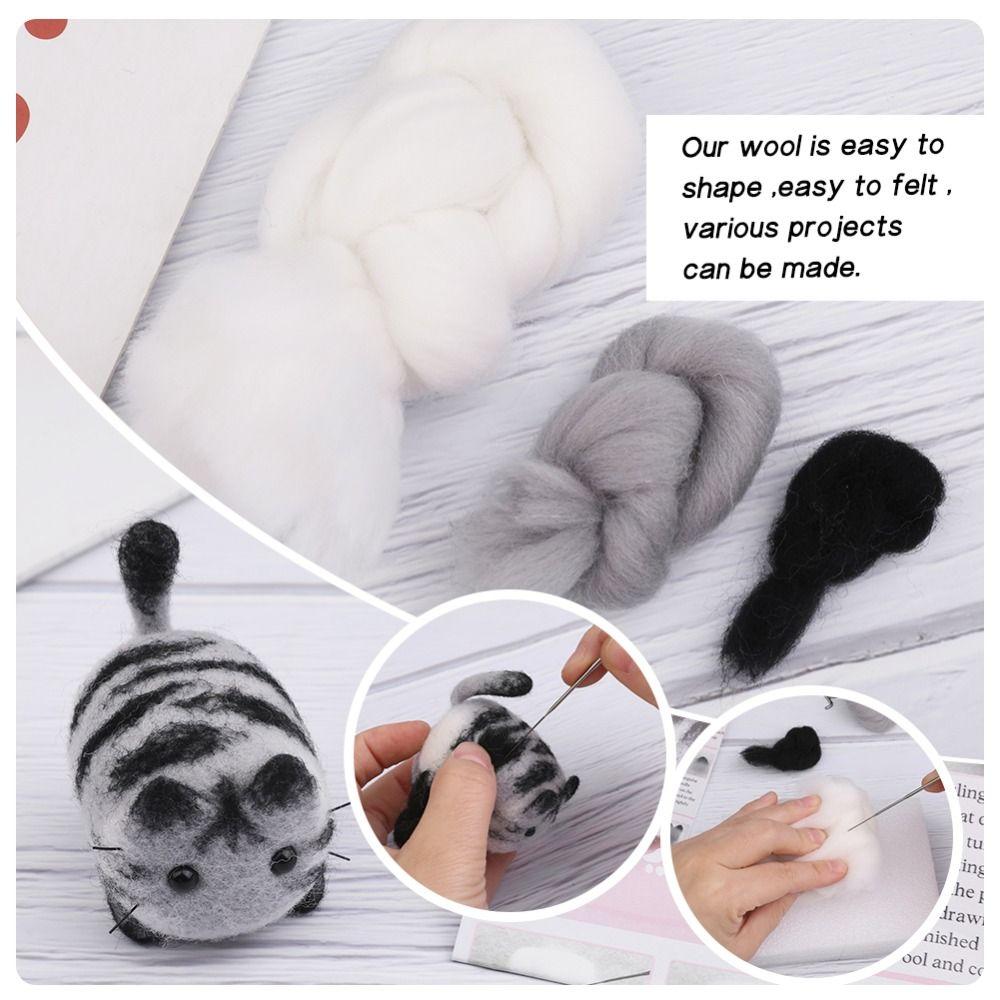 Набор для валяния из иглы своими руками, набор материалов для валяния из шерсти животных, набор для начинающих по валянию