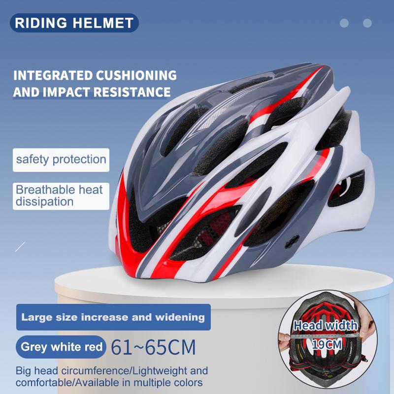 Horntour Big Head Circumference 65cm Bicycle Helmet Riding Light Racing Road Bicycle Helmet Men Women Outdoor Bicicleta Helmet