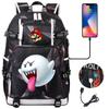 Large Capacity Youth Backpack Trendy Print Unisex Casual Travel Daypack Lightweight Waterproof Teens School Bag