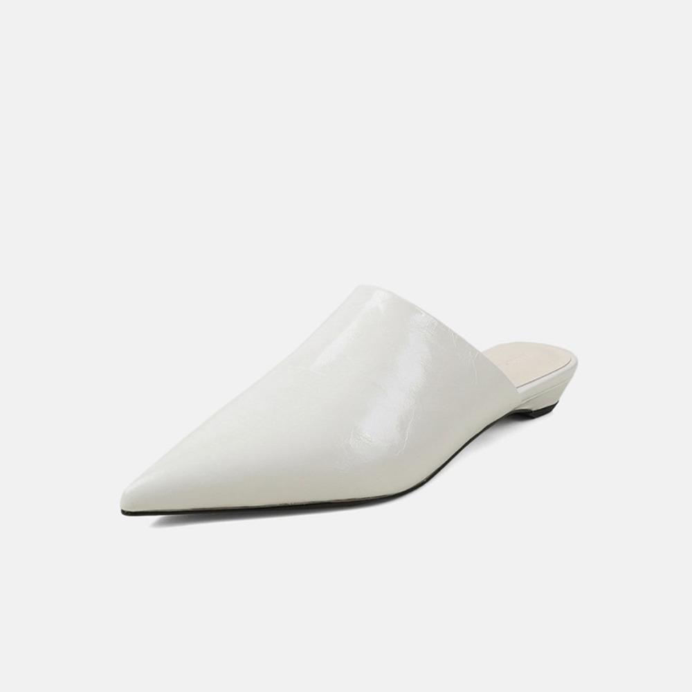 Баотоу Сандалии на низком каблуке Женские Остроносые Глубокий вырез Нескользящие Износостойкие Сандалии Уличные Шлепанцы Женские Шлепанцы