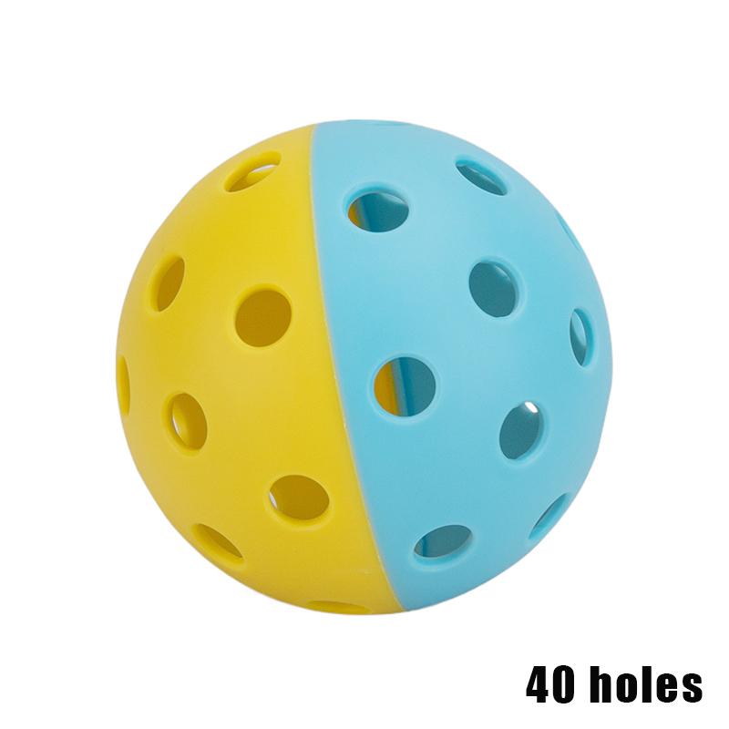 Мячи для пиклбола двухцветные комбинированные для тренировок в помещении/на открытом воздухе Пиклбол Сильная стабильность полета и отскок Спортивный инвентарь для улицы