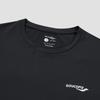 Men's Saucony T-Shirts Men's Jet Black Crew Neck Moderate