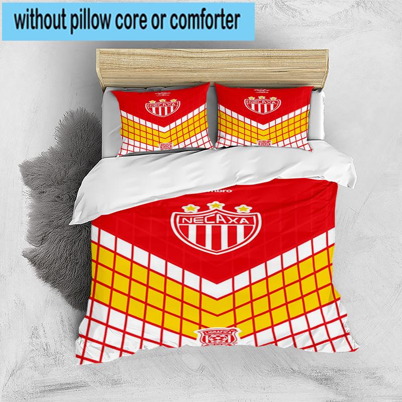 3pcs Soccer Player Printed Bedding Set Duvet Cover Closure Includes 1 Duvet Cover & 2 Pillowcases Bedding Sets Home Decor Gifts