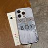 Классический Панк Логотип B-Boy L-London Для IPhone 17 16 15 14 13 12 11 Pro Max Plus Pro Гофрированный Ударопрочный Матовый Чехол для Телефона