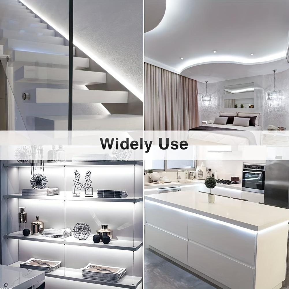 USB LED Strip Light with Hand Sweep Sensor and Dimmer, IP65 Waterproof, Flexible Tape for Home and Christmas Decoration, Color Temperatures