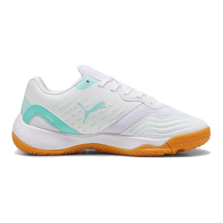 Puma Solarflash 3 Белые Электрические Мятные Кроссовки для Больших Детей 107851-04