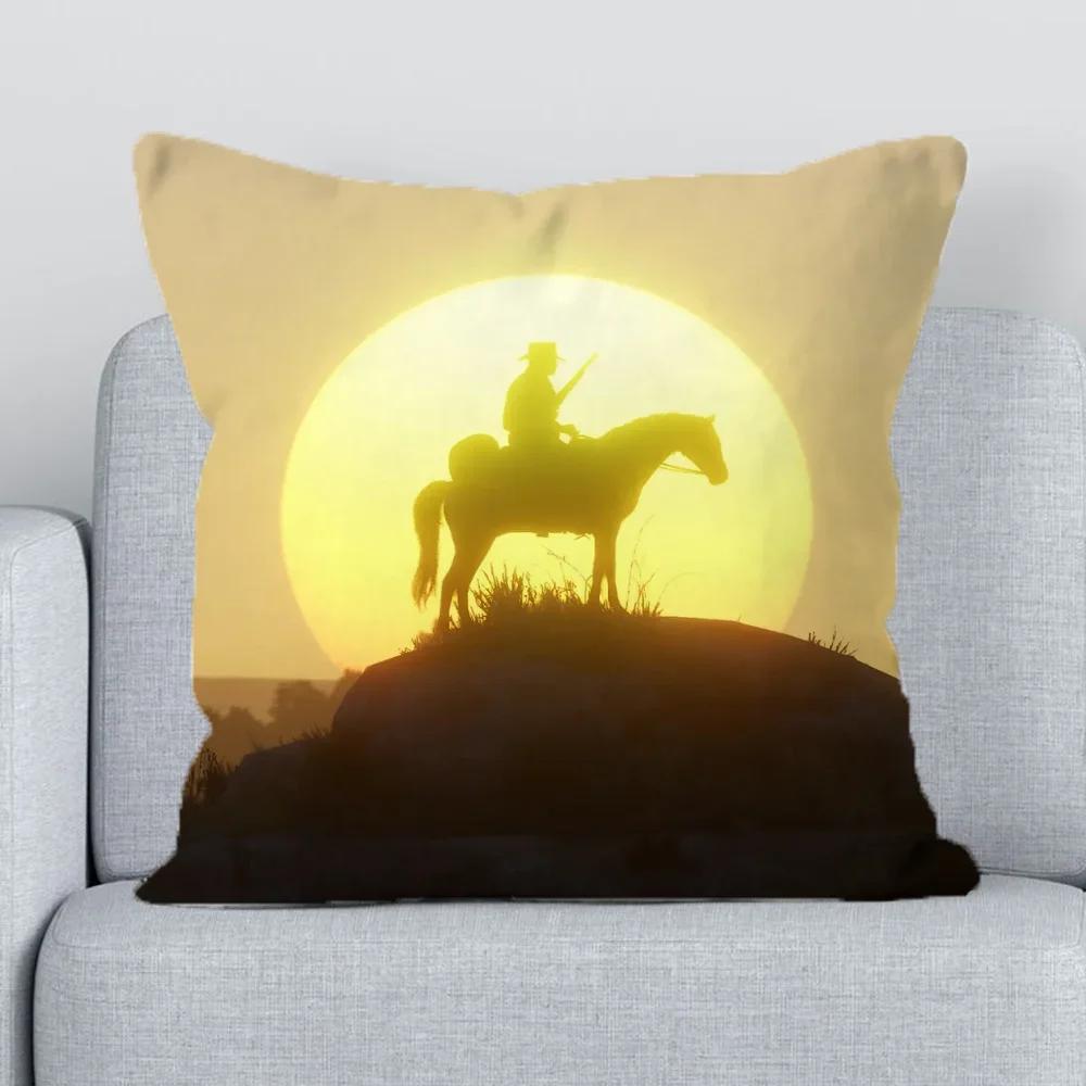 Наволочка для подушки body Red Dead Redemption 45x45 Декоративные подушки для дивана Наволочки Коротковорсовые наволочки 40x40 Подушка для стула