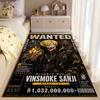 "Vinsmoke Sanji Wanted Poster" suitable as a non-slip mat for the living room or bedroom sofa