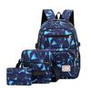 Three Piece Backpack Fashion Bag for Men and Women  Large Capacity High School Student Campus Backpack  Leisure Diagonal Hanging Travel Backpack