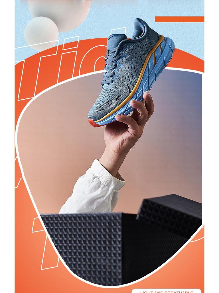 Мужские дышащие кроссовки для бега на открытом воздухе из жаккардовой сетки, нескользящая легкая подошва