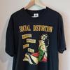 1992 Social Distortion Черная футболка унисекс с коротким рукавом Репринт S-5XL KH11455 Футболка унисекс Графическая футболка