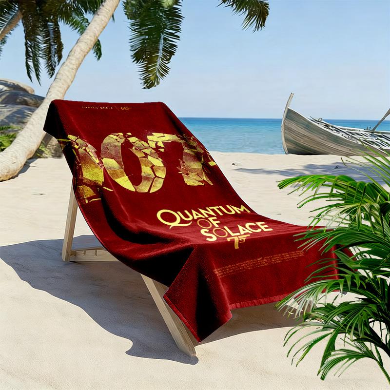 Secret Agent Thrills: April 2020 beach towel Portable for travel Beach towel for vacation photos swim Outdoor pool towel quick-drying swim towel