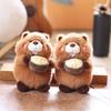Toy Plush Groundhog Cartoon Animal Doll Keychain Backpack Pendant Gift Holiday