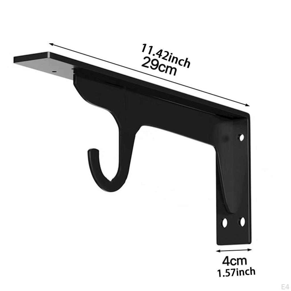Closet Rod Bracket for Easy Installation Wall Mounting