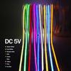 DC 5V USB COB Strip 320Leds/M White/Red/Pink/Ice Blue/Yellow Cabinet Light Lamp TV Backlight Flexible Ribbon Rope LED Strip