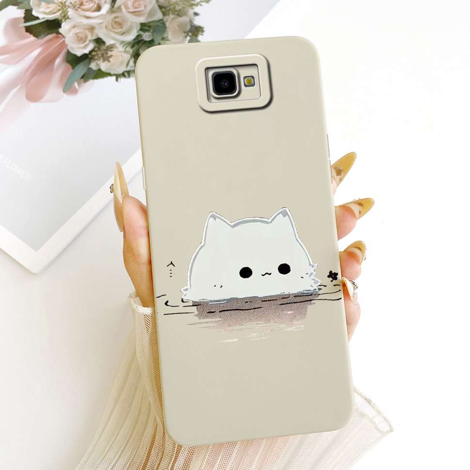 For Samsung Galaxy J4+ Case Sweet Cute Cat Pattern Cover For Samsung J 4 J4 Plus Silicone Soft Cases ShockProof Bumpers