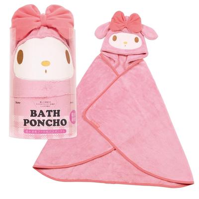 Водопоглощающее быстросохнущее пончо для купания с капюшоном My Melody Sanrio Высота 108 x Ширина 92 см BPO1-A