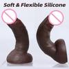 Толстый дилдо Дешевый на ощупь как мягкая кожа Реалистичные дилдо Мастурбаторы Силиконовый член Большая присоска Пенис Анальная пробка Секс-игрушки для женщин