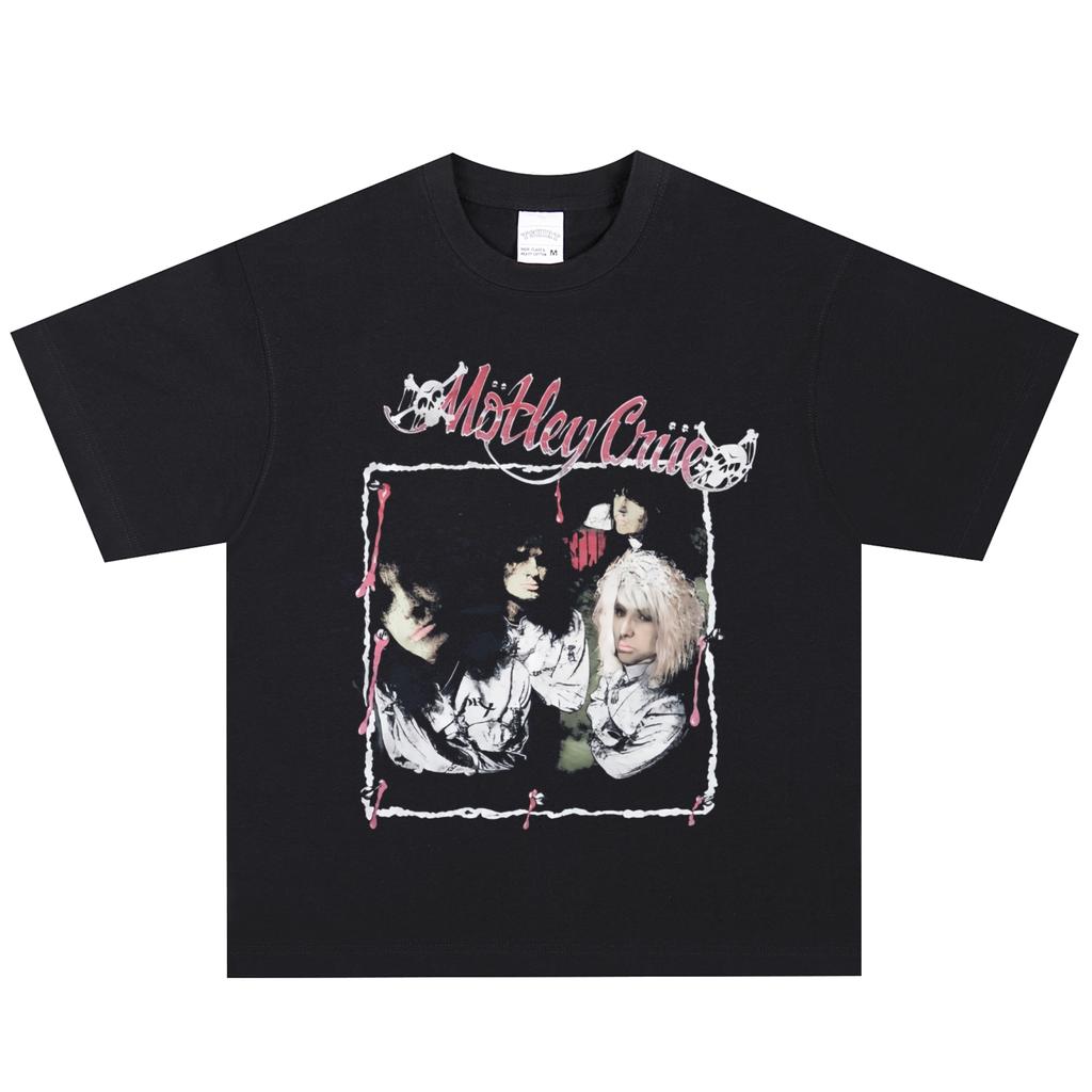 Футболка Motley Crue, Мягкая ткань, Повседневная
