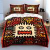 Colorful Cartoon Monster Faces Bedding Duvet Cover Set  (1*Duvet Cover 2*Pillowcases, without duvet insert)