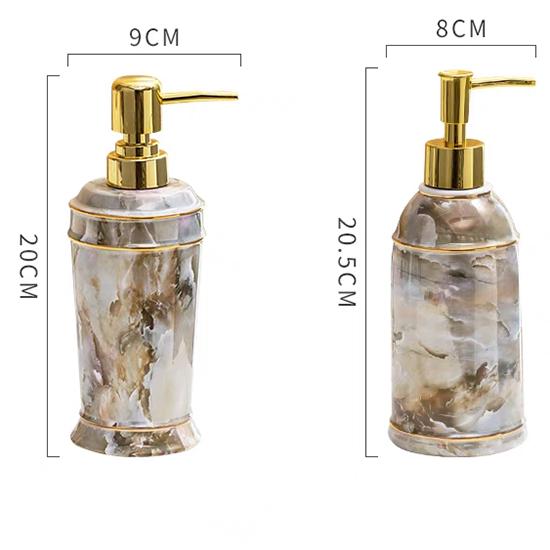 Керамическая бутылка для жидкого мыла Дозатор для мыла Контейнер для мыла Насос для мыла Дозатор для мыла Заправляемая бутылка для мыла