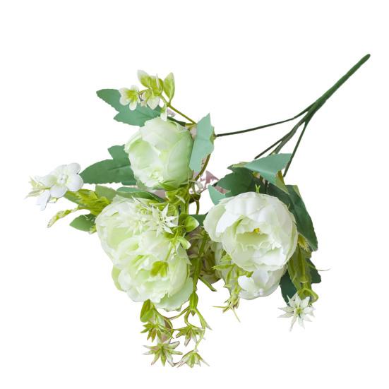 Букет искусственных пионов 5 головок реалистичные искусственные шелковые цветы свадебная вечеринка дом