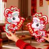 1Pair 2026 Year Of The Horse Chinese Year Door Decoration 3D Paper Cutout Chinese Characters Festive Home Accent Decoration