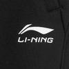 Li-Ning Простые теплые повседневные брюки прямого кроя с флисовой подкладкой мужские низы Черные AKLV997-1