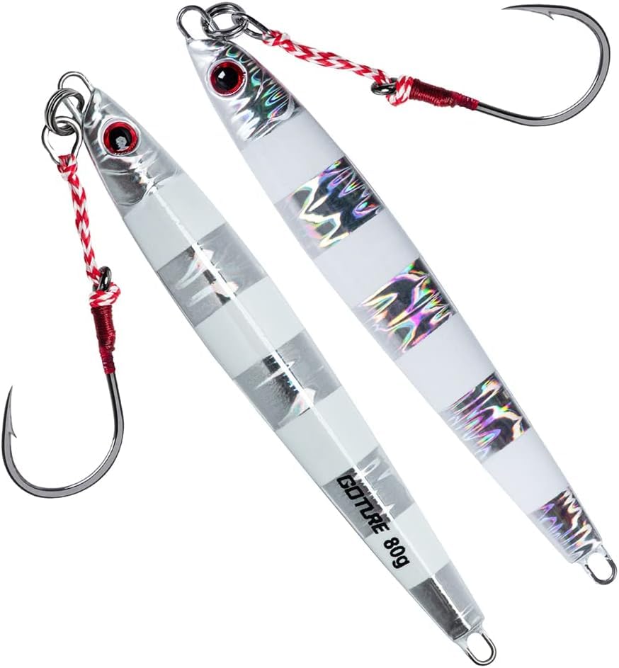 Goture Jig 3 Hard Lure Offshore Bluefish Jigs for Red and 80g Set, 3-Piece Set, Colors, Set, Hairtail, Snapper, Yellowtail, Sakuramasu, Yellowtail,