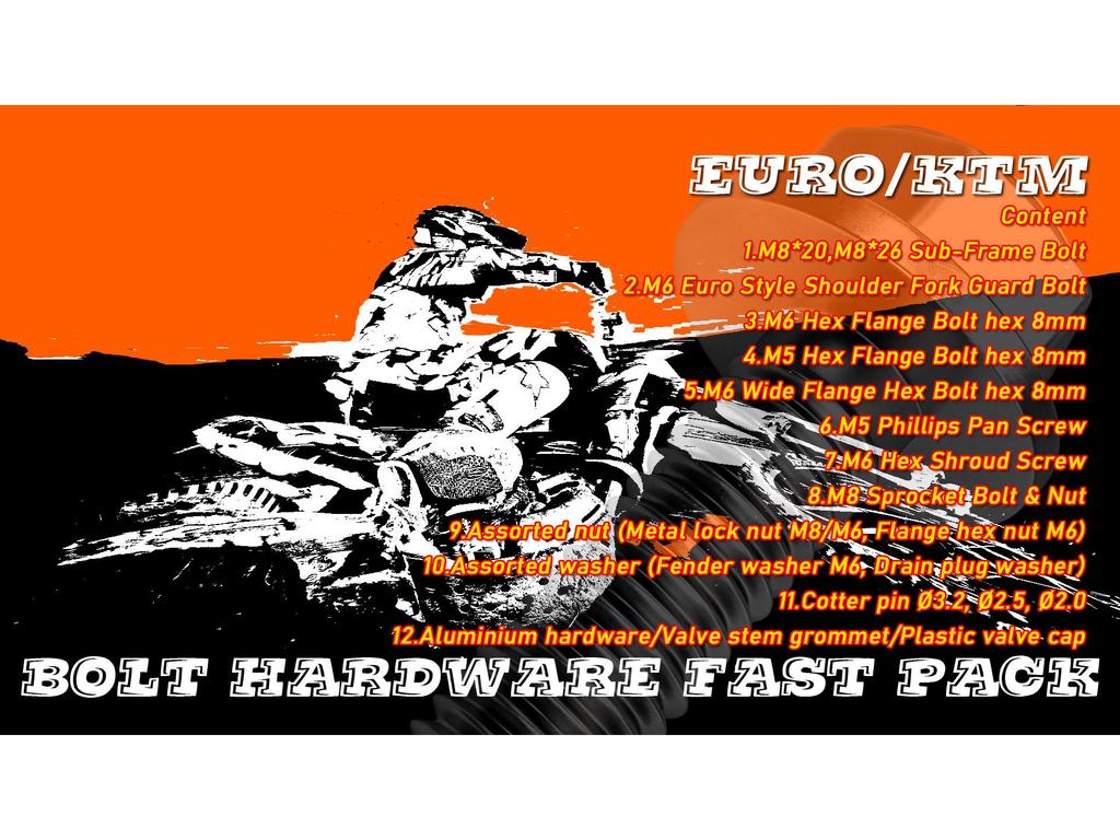 KTM & Husqvarna Off-Road Motorcycle 110PCS Quick Repair Screw Set