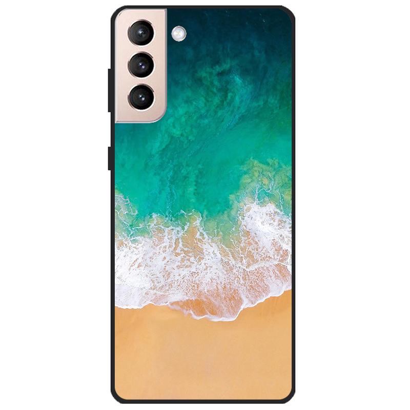 Для Samsung Galaxy S21 FE 5G чехол с мультяшной росписью, мягкие чехлы из ТПУ для телефонов Galaxy S21FE S 21 FE, силиконовая задняя крышка, милый чехол